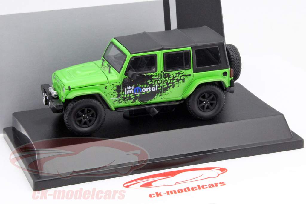 Jeep Wrangler Unlimited Mopar Edition Year 2014 green / black 1:43 Greenlight