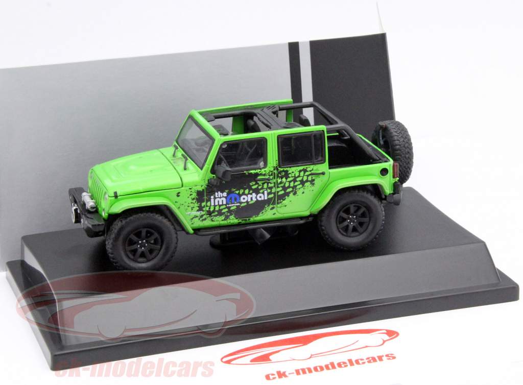 Jeep Wrangler Unlimited Mopar Edition Year 2014 green / black 1:43 Greenlight