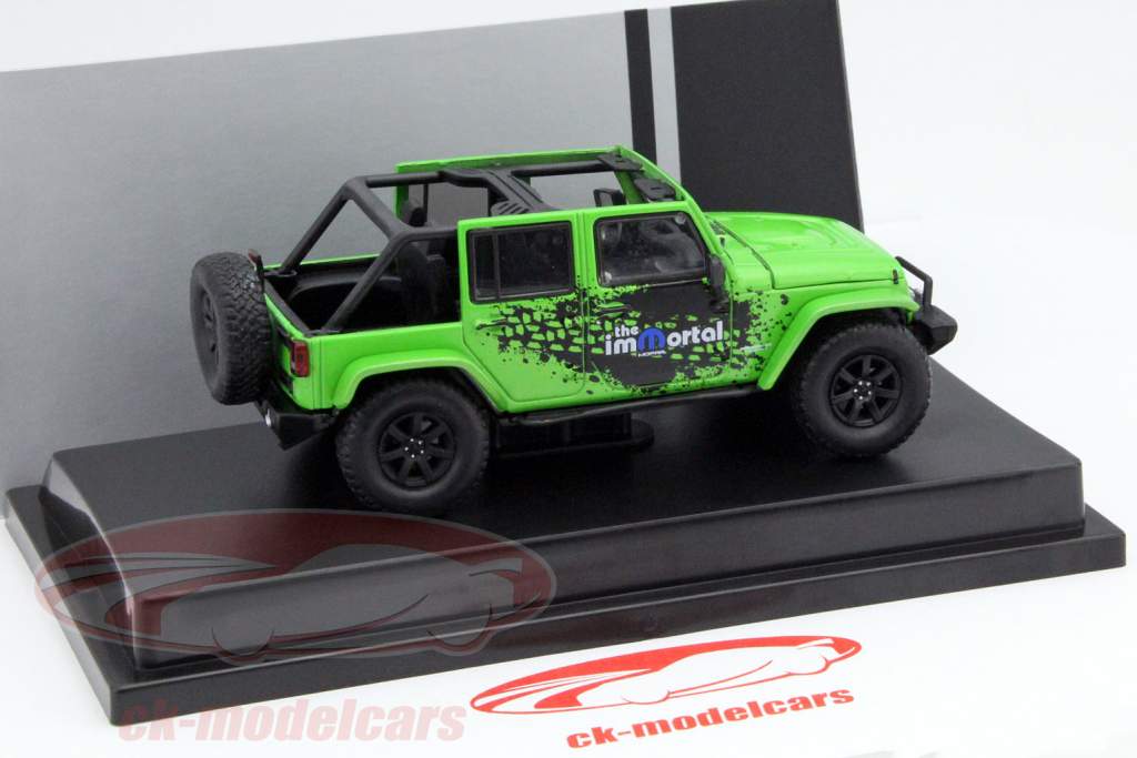 Jeep Wrangler Unlimited Mopar Edition Year 2014 green / black 1:43 Greenlight