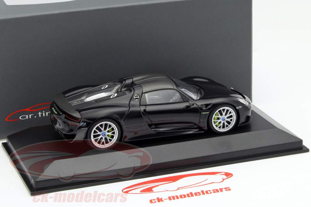 Porsche 918 Spyder Weissach Package noir 1:43 Minichamps