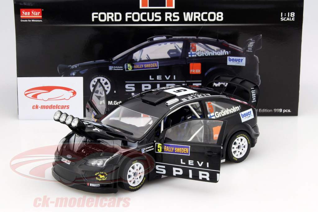 Ford Focus RS WRC08 #5 Rallye Suède 2010 Grönholm, Rautiainen 1:18 SunStar