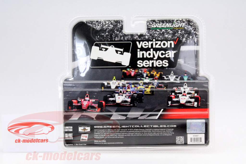 万国 DuraStar 平板车~印地赛车系列 黑/红色 1:64 绿光 Greenlight