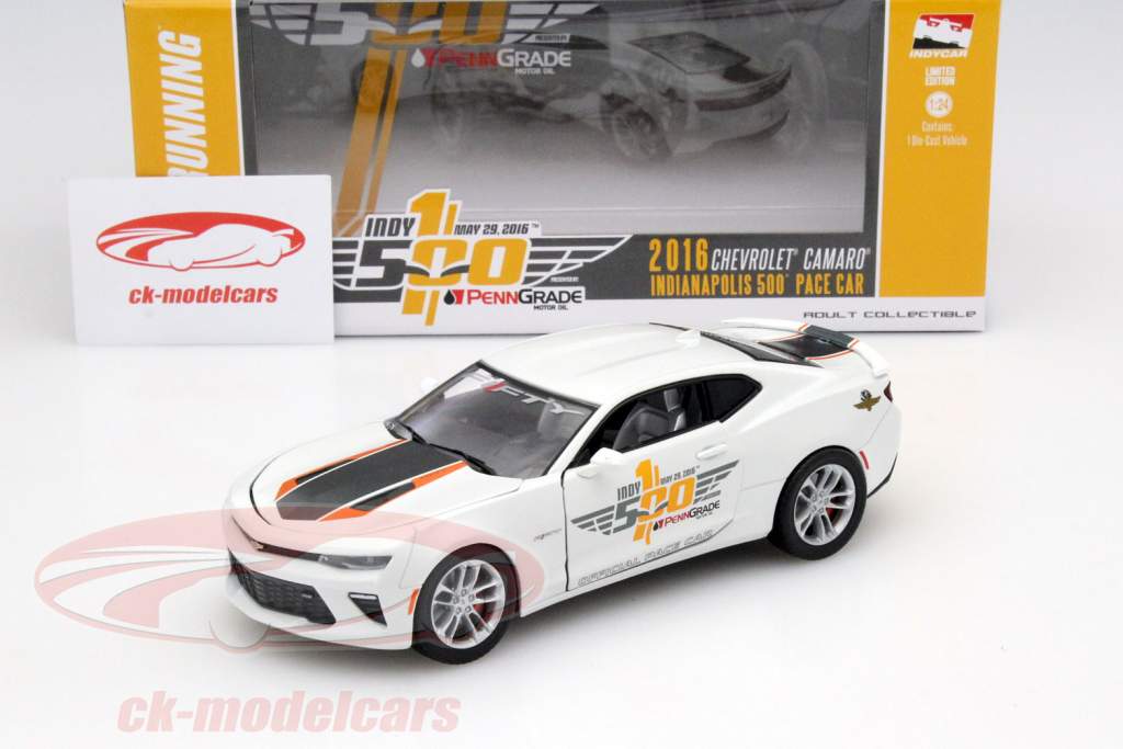 Chevrolet Camaro Indianapolis 500 Pace Car 2016 1:24 Greenlight