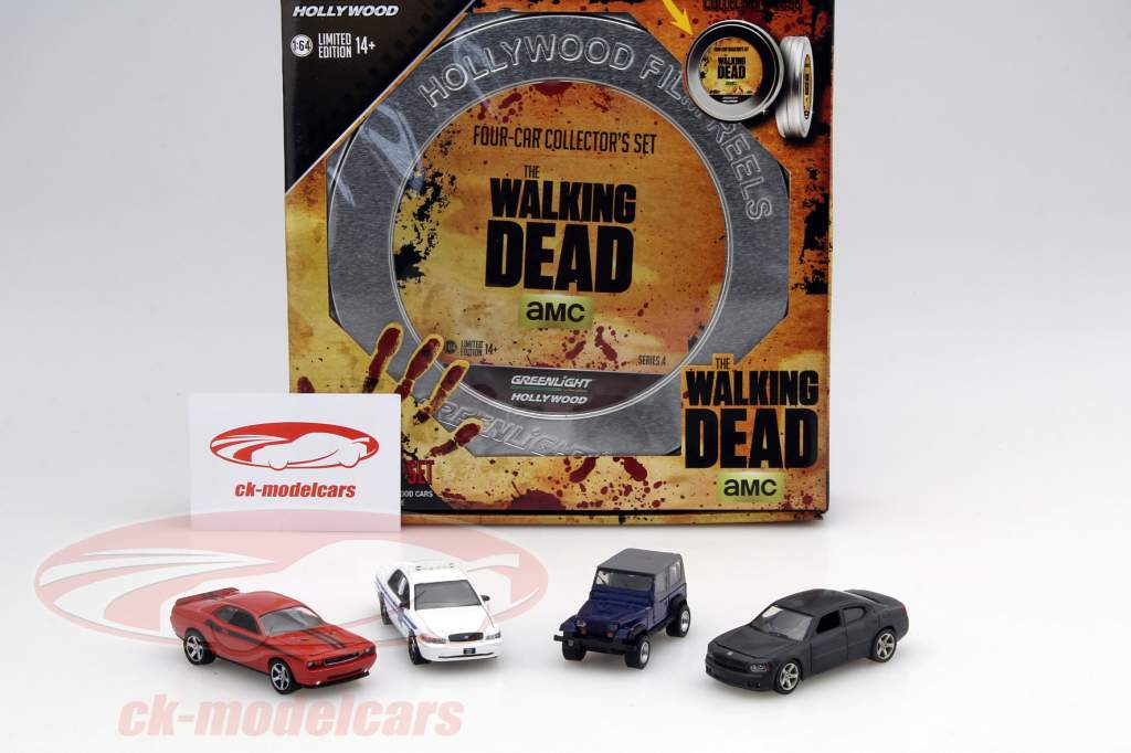 The Walking Dead 4-Car conjunto versión 1 1:64 Greenlight