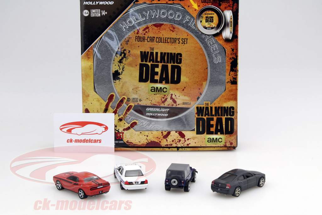 The Walking Dead 4-Car ensemble version 1 1:64 Greenlight