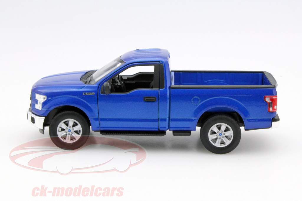 Ford F-150 Regular Cab 年 2015 蓝 1:24 Welly