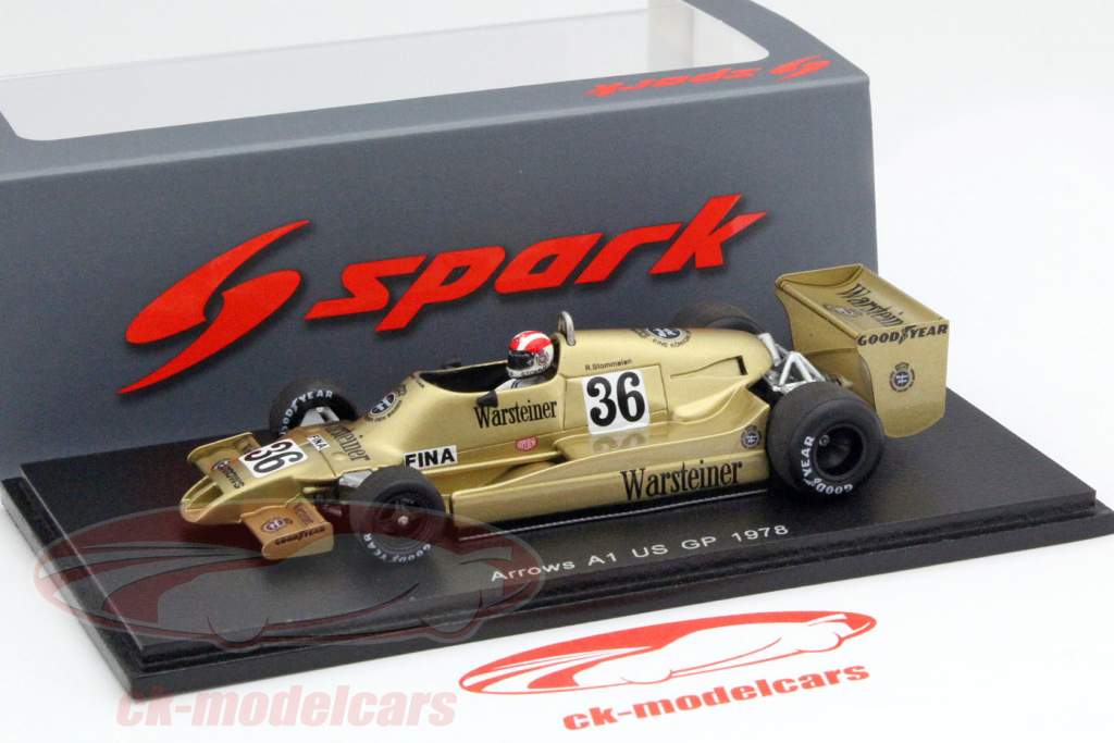Rolf Stommelen Arrows A1 #36 USA GP formula 1 1978 1:43 Spark