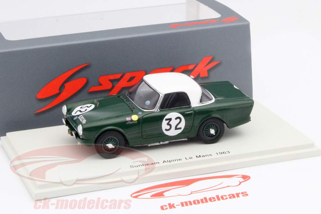 Sunbeam Alpine #32 24h LeMans 1963 Lewis, Ballisat 1:43 Spark