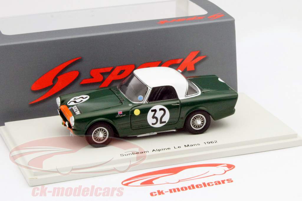Sunbeam Alpine #32 24h LeMans 1962 Harper, Procter 1:43 Spark
