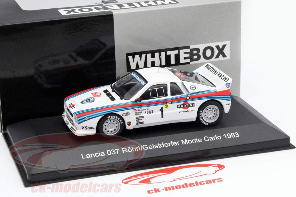 Lancia 037 #1 胜利者 Rallye Monte Carlo 1983 Röhrl, Geistdorfer 1:43 WhiteBox