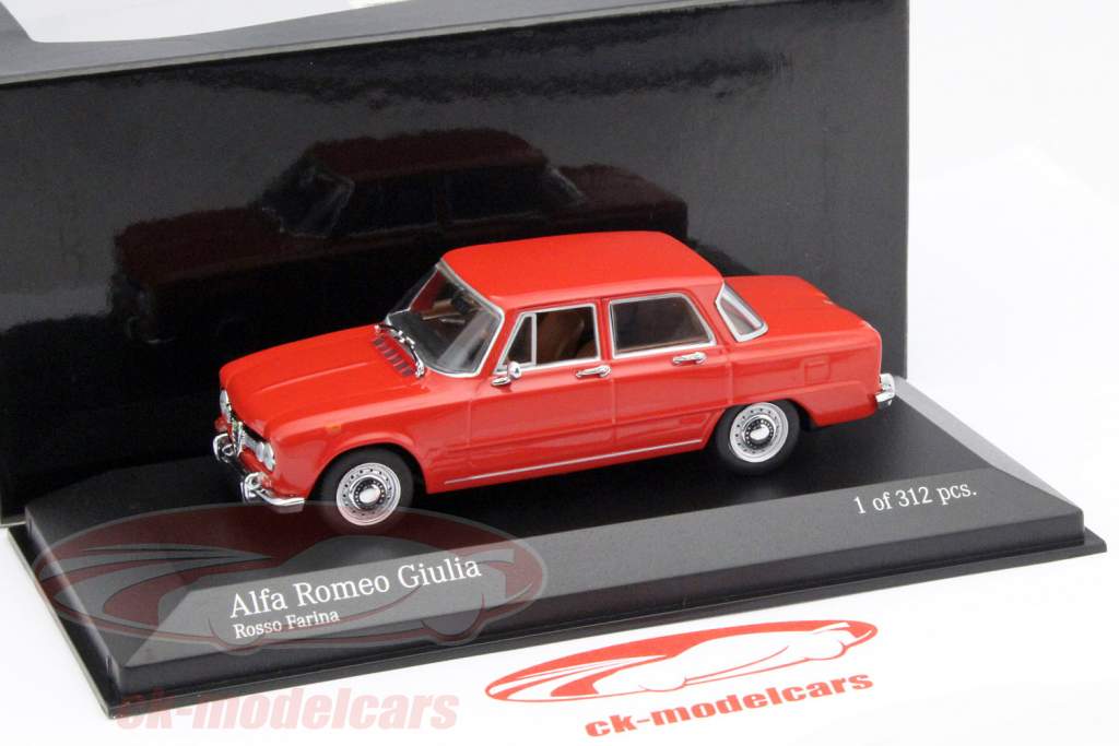 Alfa Romeo Giulia anno 1970 rosso 1:43 Minichamps