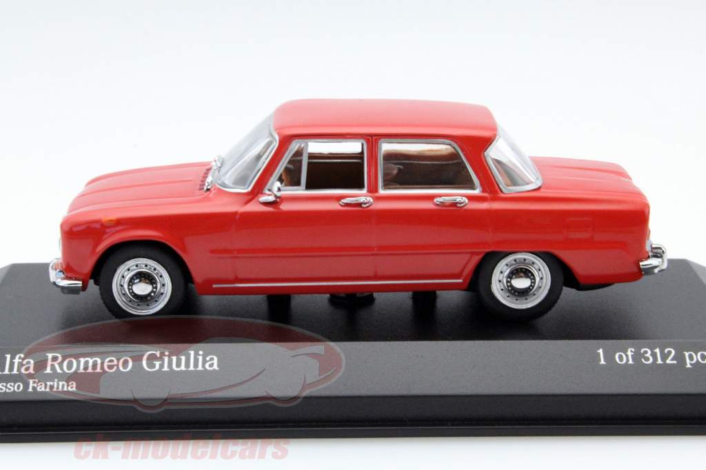 Alfa Romeo Giulia année 1970 rouge 1:43 Minichamps