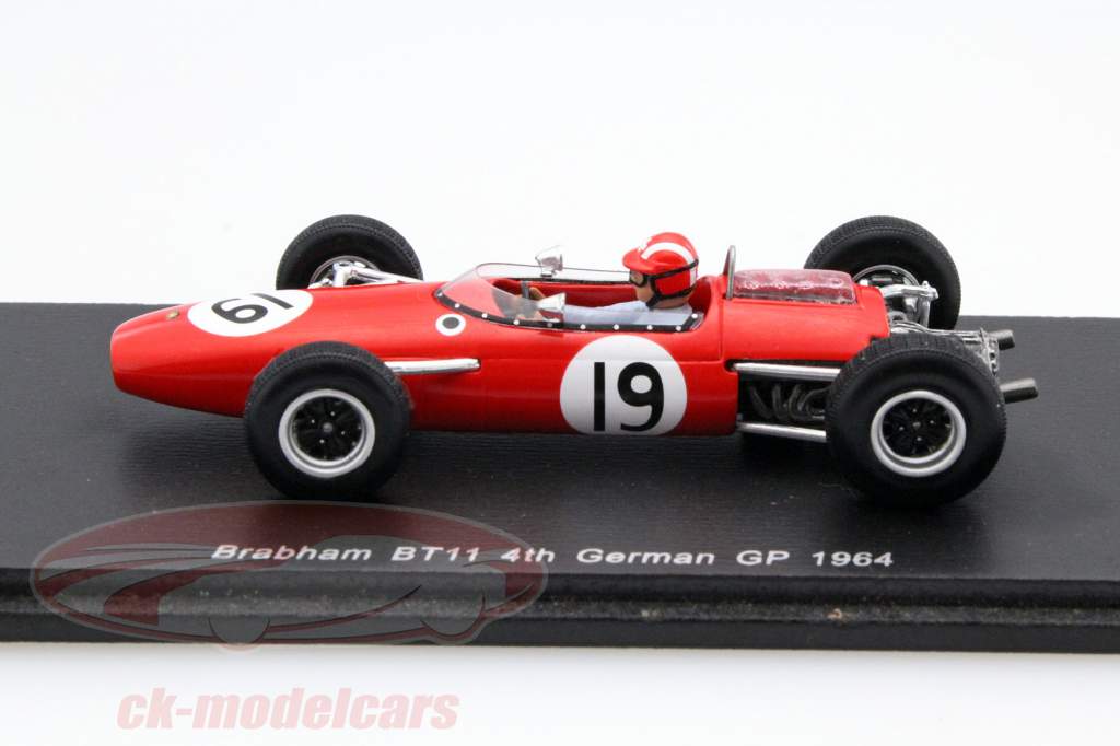 Jo Siffert Brabham BT11 #19 Germany GP formula 1 1964 1:43 Spark