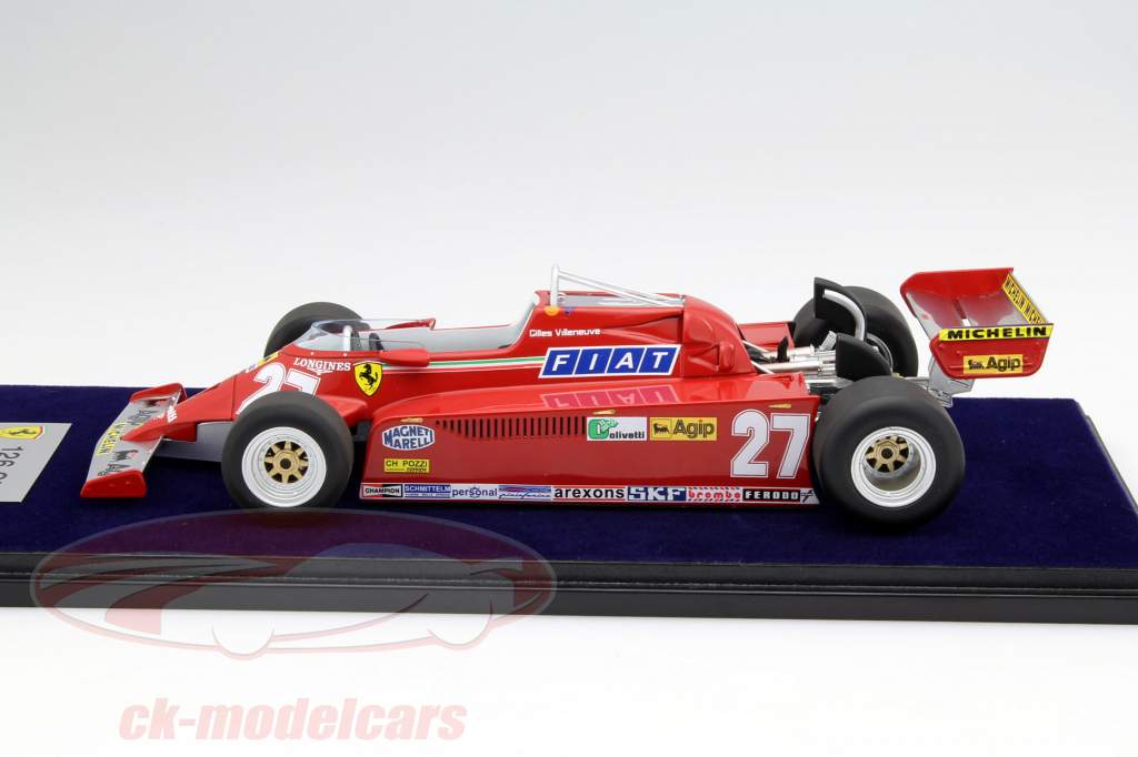 Gilles Villeneuve Ferrari 126CK #27 ganador Mónaco GP F1 1981 1:18 LookSmart