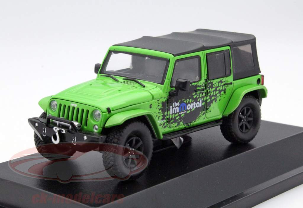 Jeep Wrangler Unlimited Mopar Edition Year 2014 green / black 1:43 Greenlight
