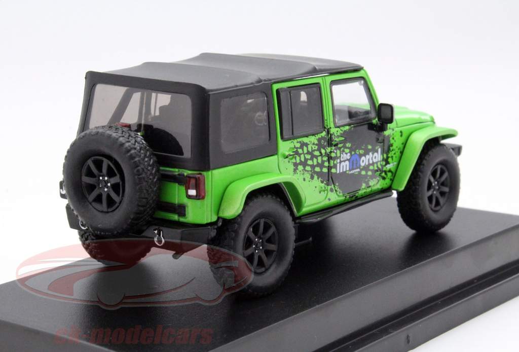 Jeep Wrangler Unlimited Mopar Edition Year 2014 green / black 1:43 Greenlight