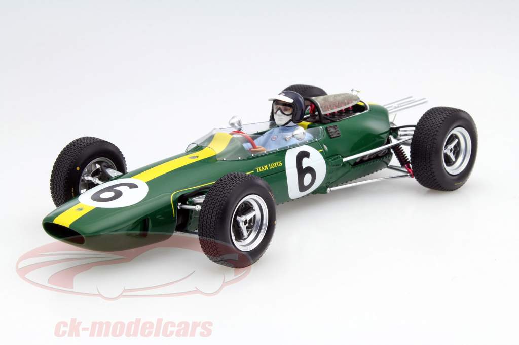 Jim Clark Lotus 25 #6 campeón del mundo Francia GP fórmula 1 1965 1:18 Spark