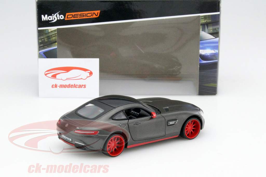 Mercedes-Benz AMG GT Year 2015 dark gray 1:24 Maisto