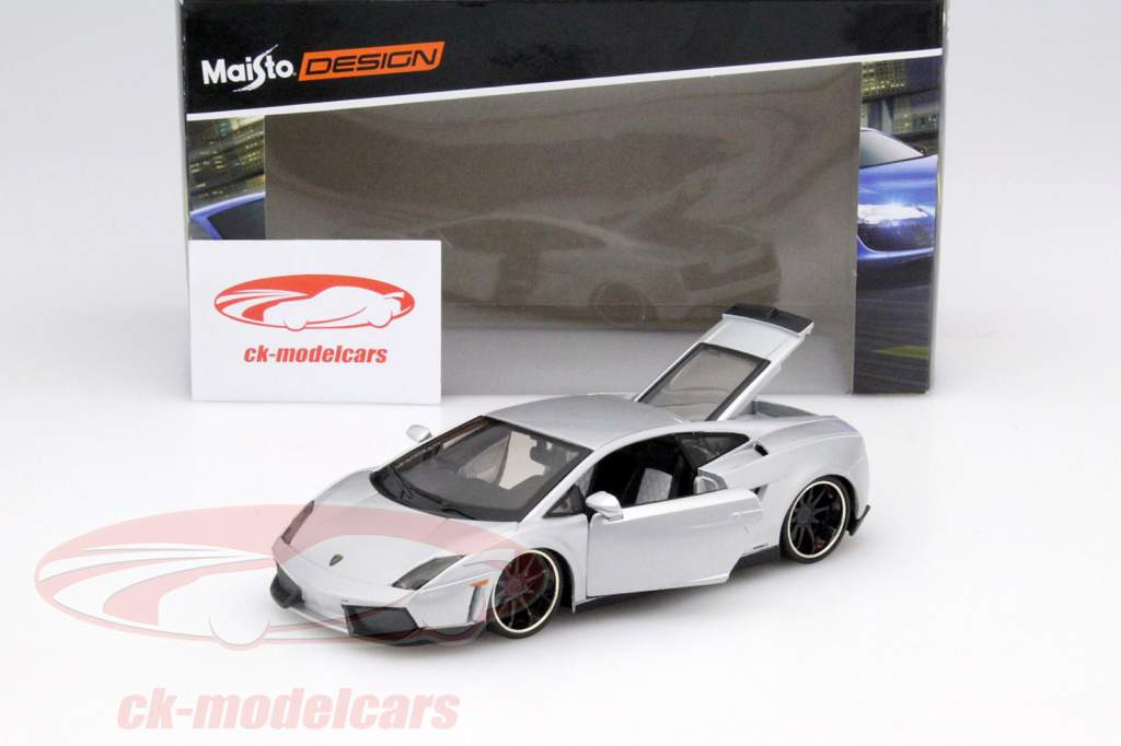 Lamborghini Gallardo LP560-4 silver 1:24 Maisto