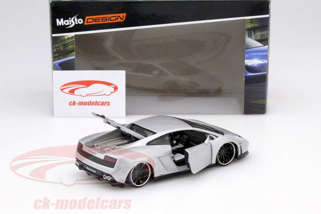 Lamborghini Gallardo LP560-4 zilver 1:24 Maisto
