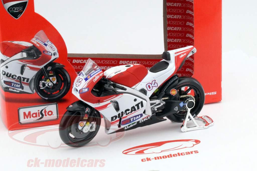 Andrea Dovizioso Ducati Desmosedici #04 MotoGP 2015 1:18 Maisto