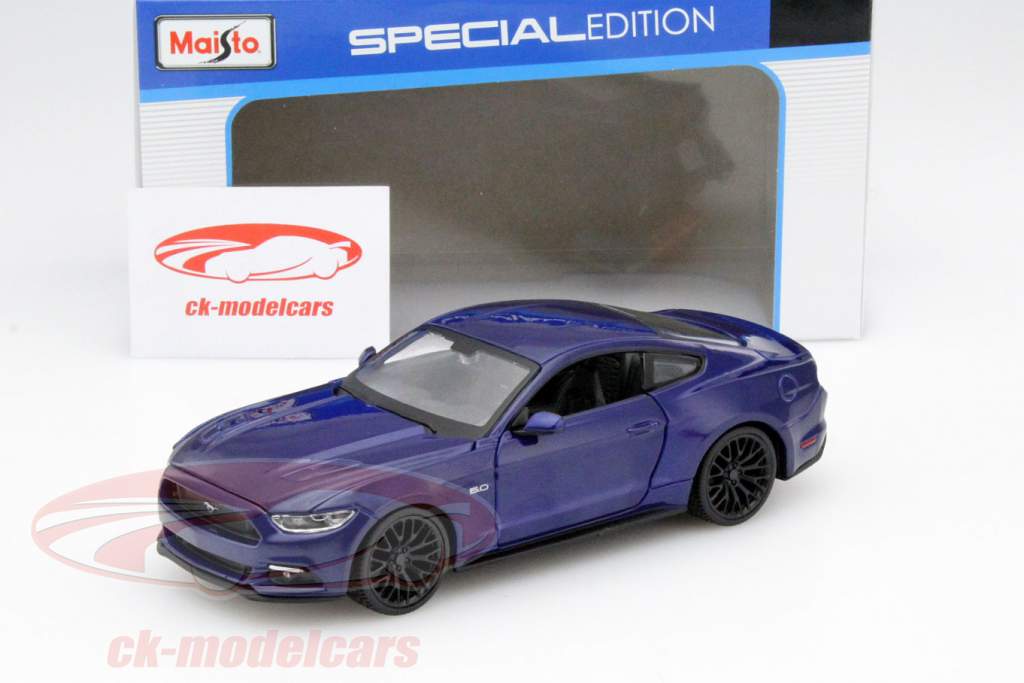 Ford Mustang année 2015 bleu 1:24 Maisto