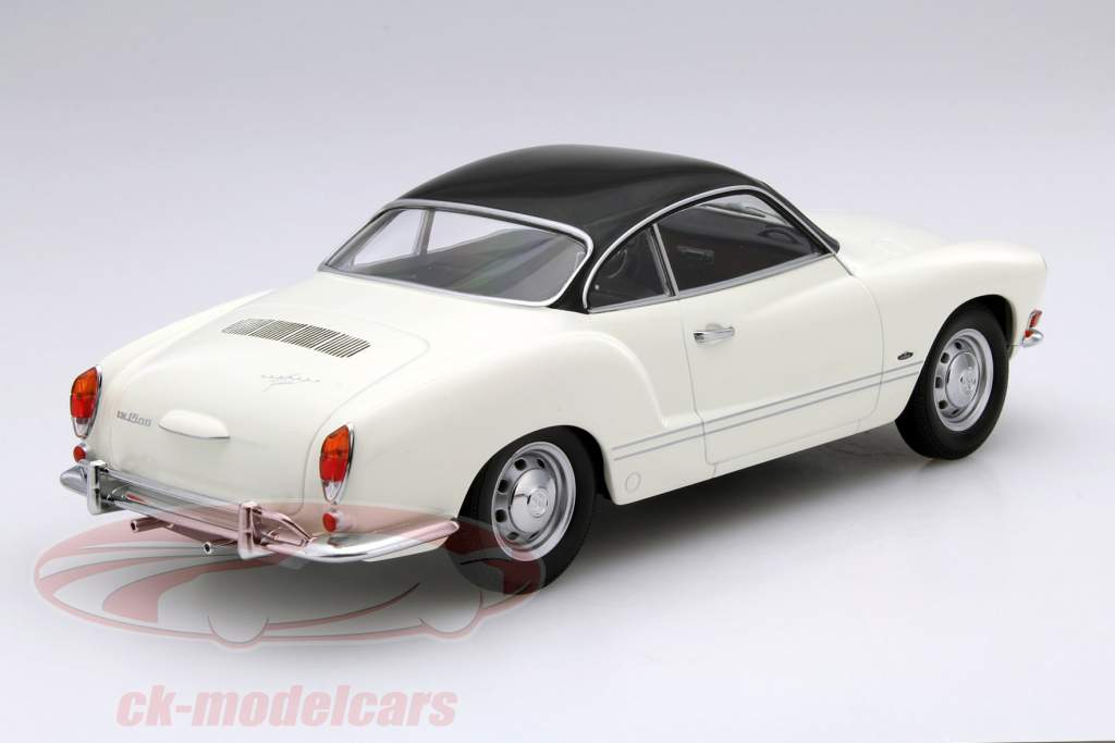Volkswagen VW Karmann Ghia Year 1970 ivory white / black 1:18 Minichamps