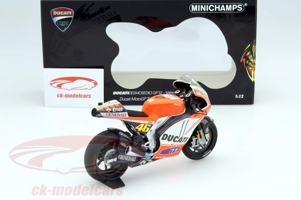 Valentino Rossi Ducati Desmosedici GP12 #46 MotoGP 2012 1:12 Minichamps