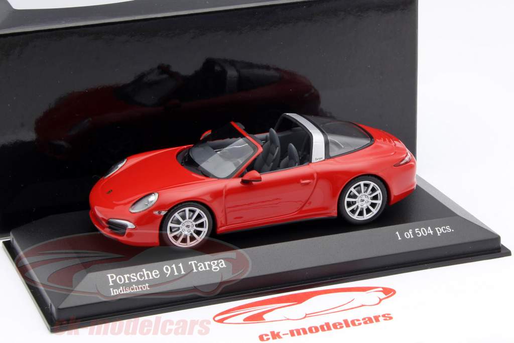 Porsche 911 (991) Targa An 2013 gardes rouge 1:43 Minichamps