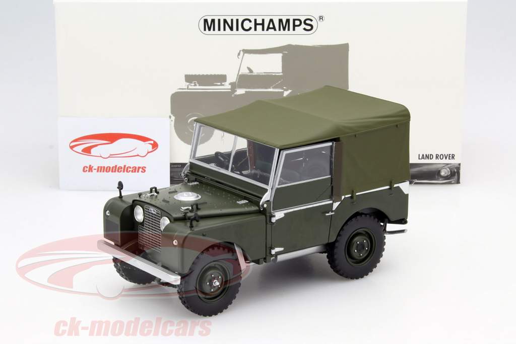 Land Rover år 1948 kedelig grøn 1:18 Minichamps