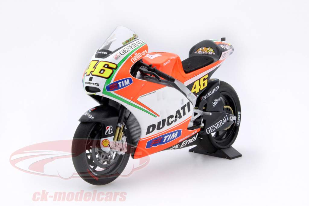 Valentino Rossi Ducati Desmosedici GP12 #46 MotoGP 2012 1:12 Minichamps