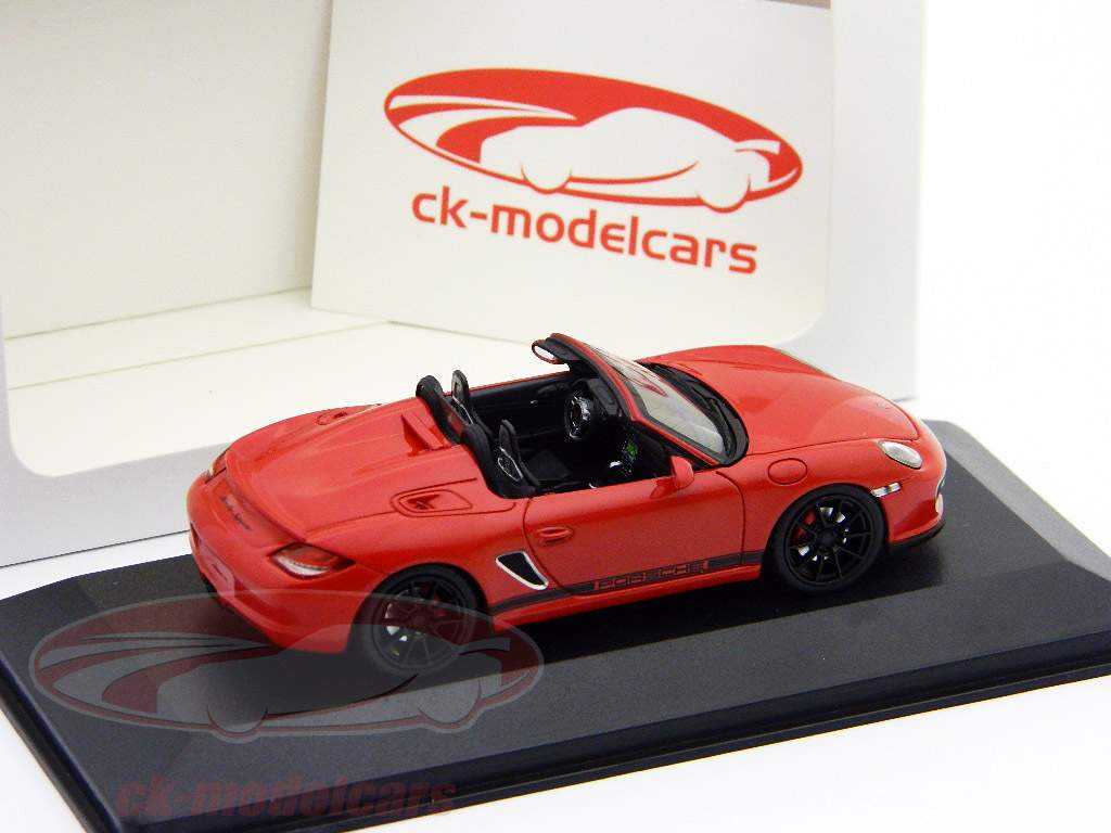 ポルシェボクスタースパイダーのハードトップレッド/赤1：43ミニチャンプス