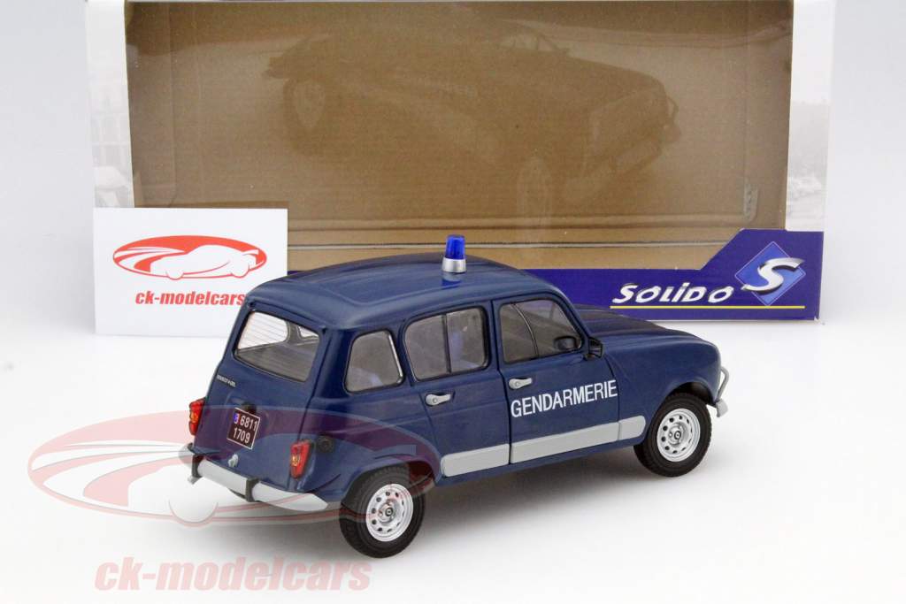 Renault 4L Turbo polizia anno 1962 blu 1:18 Solido