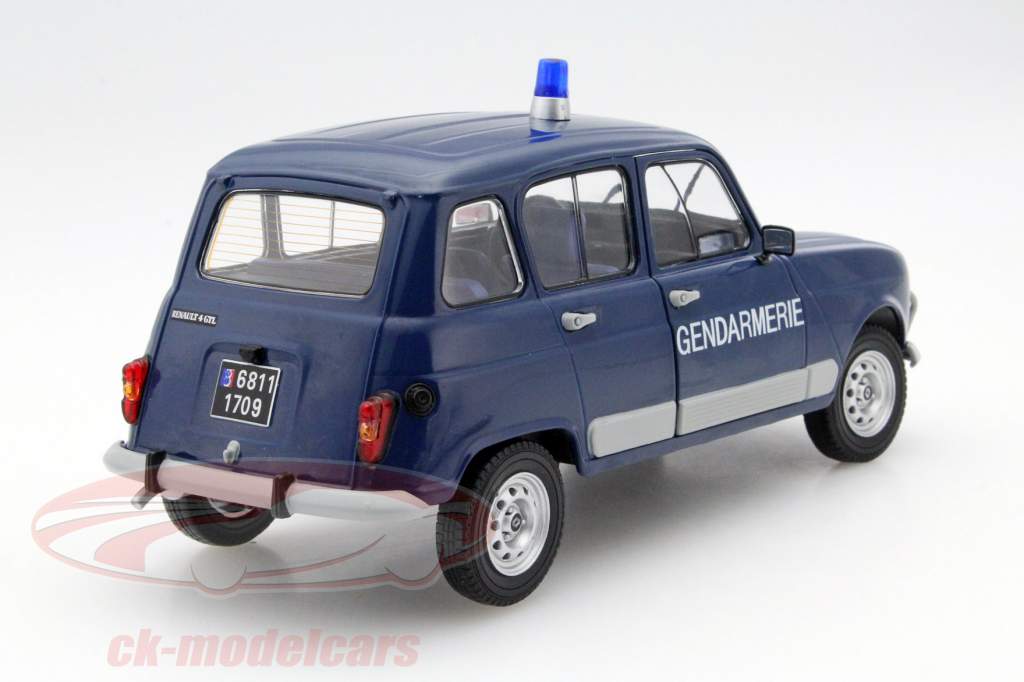 Renault 4L Turbo polizia anno 1962 blu 1:18 Solido
