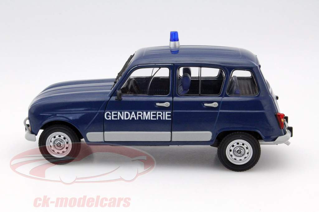 Renault 4L Turbo polizia anno 1962 blu 1:18 Solido