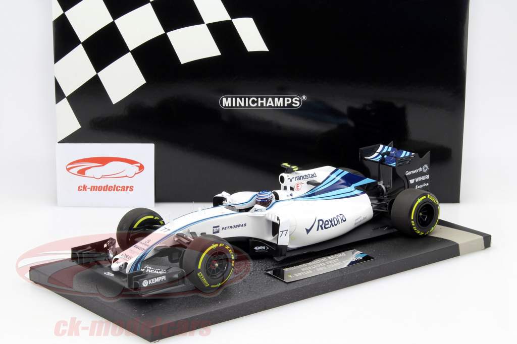 Valtteri Bottas Williams FW37 #77 Abu Dhabi GP fórmula 1 2015 1:18 Minichamps