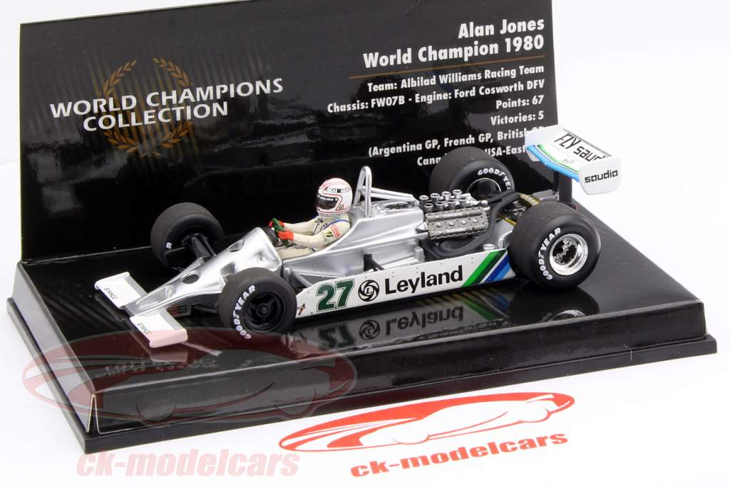 Minichamps 1:43 Alan Jones Williams FW07B #27 World Champion