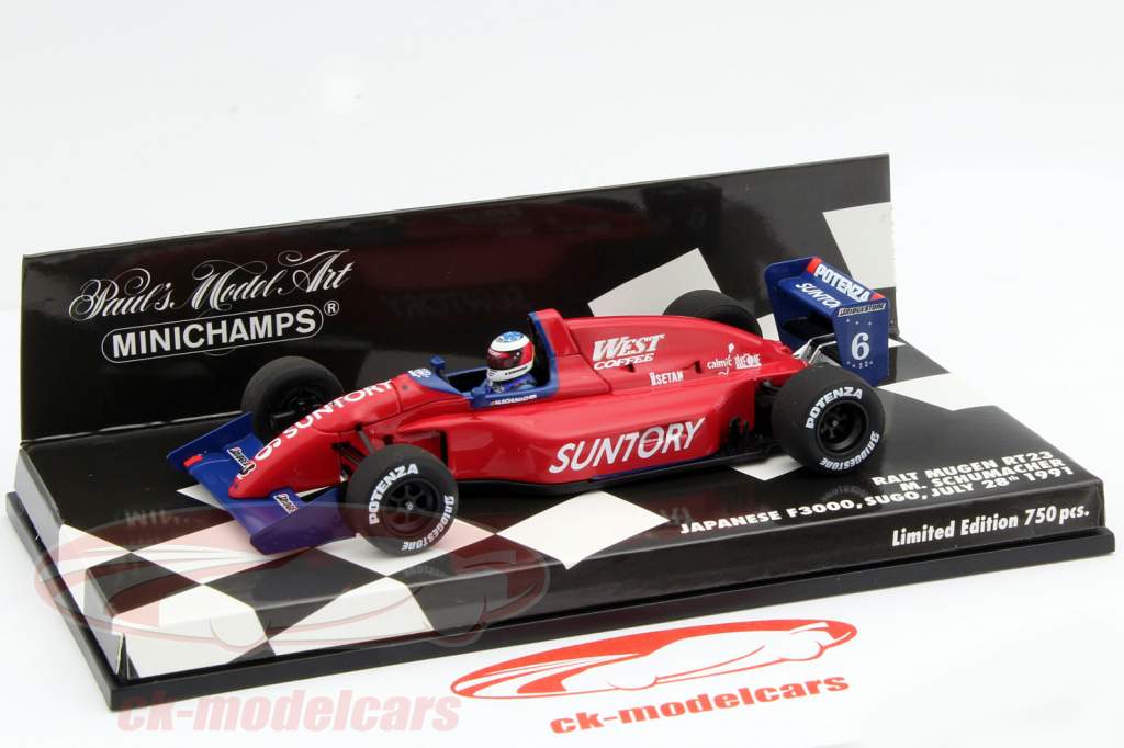 M. Schumacher Ralt Mugen RT23 #6 Japan F3000 1991 1:43 Minichamps