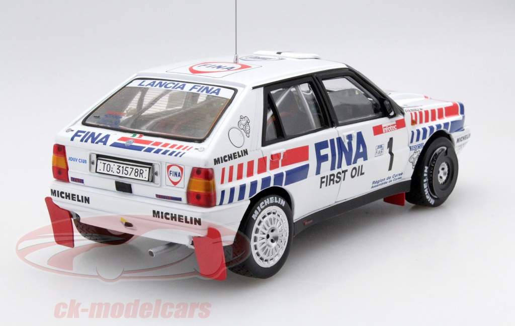 Lancia Delta Integrale 16V #1 2nd Rally de France 1991 Auriol, Occelli 1:18 SunStar