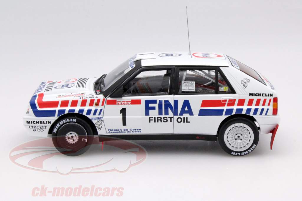 Lancia Delta Integrale 16V #1 2nd Rally de France 1991 Auriol, Occelli 1:18 SunStar