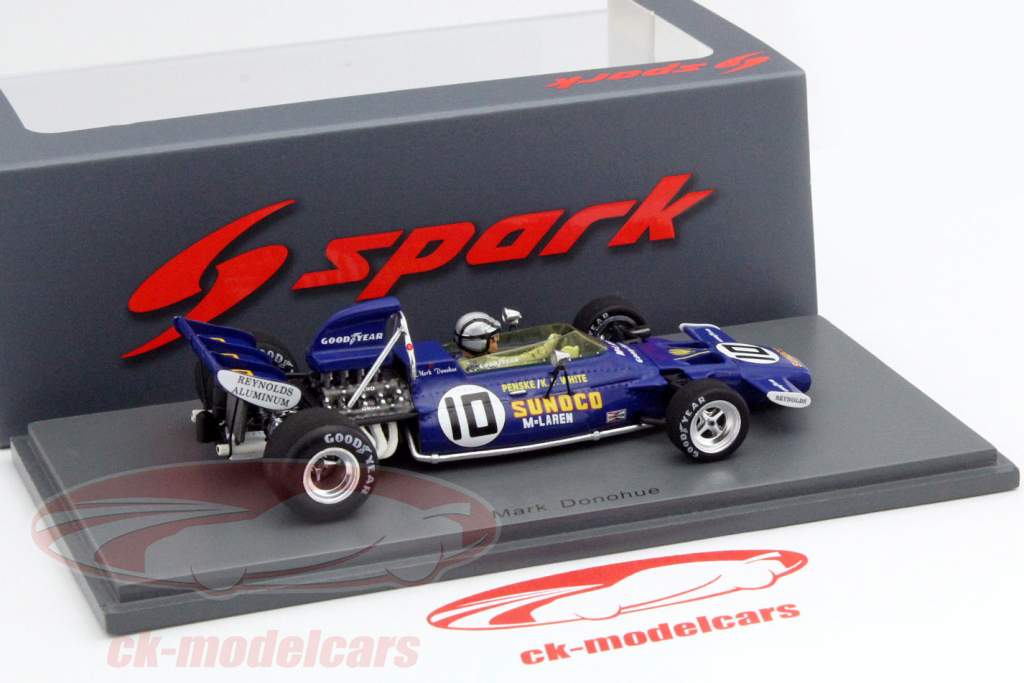 Mark Donohue McLaren M19A #10 3ª Canadá GP fórmula 1 1971 1:43 Spark
