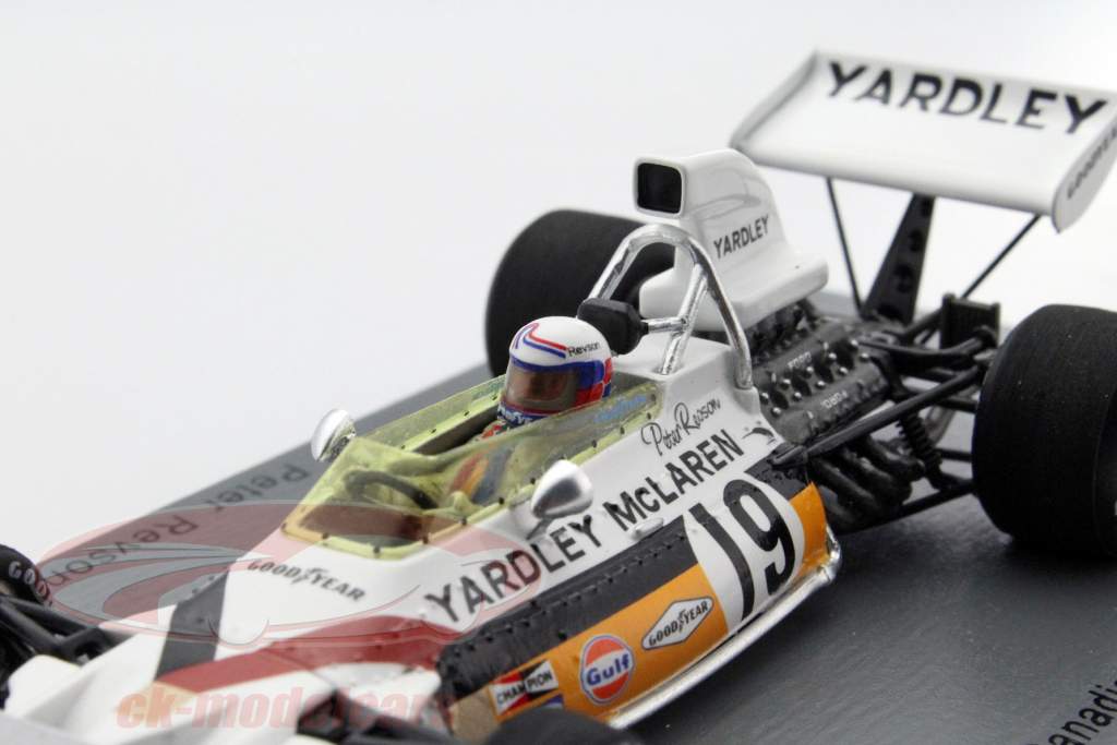 Peter Revson McLaren M19C #19 2nd Canada GP formel 1 1972 1:43 Spark