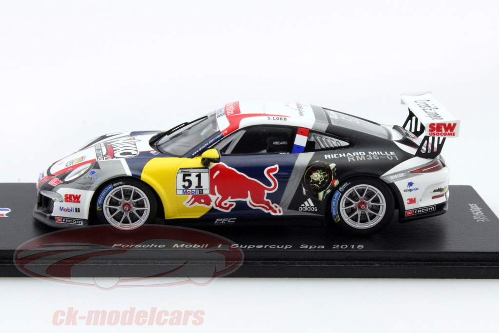 Porsche Mobil 1 #51 Supercup Spa 2015 Loeb 1:43 Spark