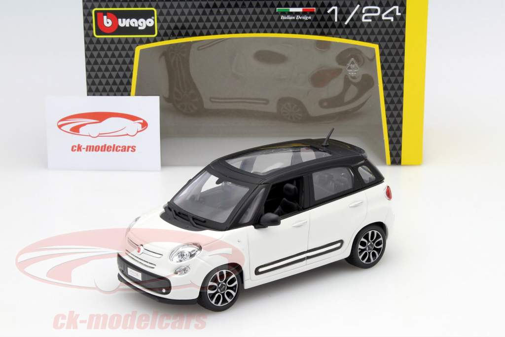 Fiat 500L blanc / noir 1:24 Bburago