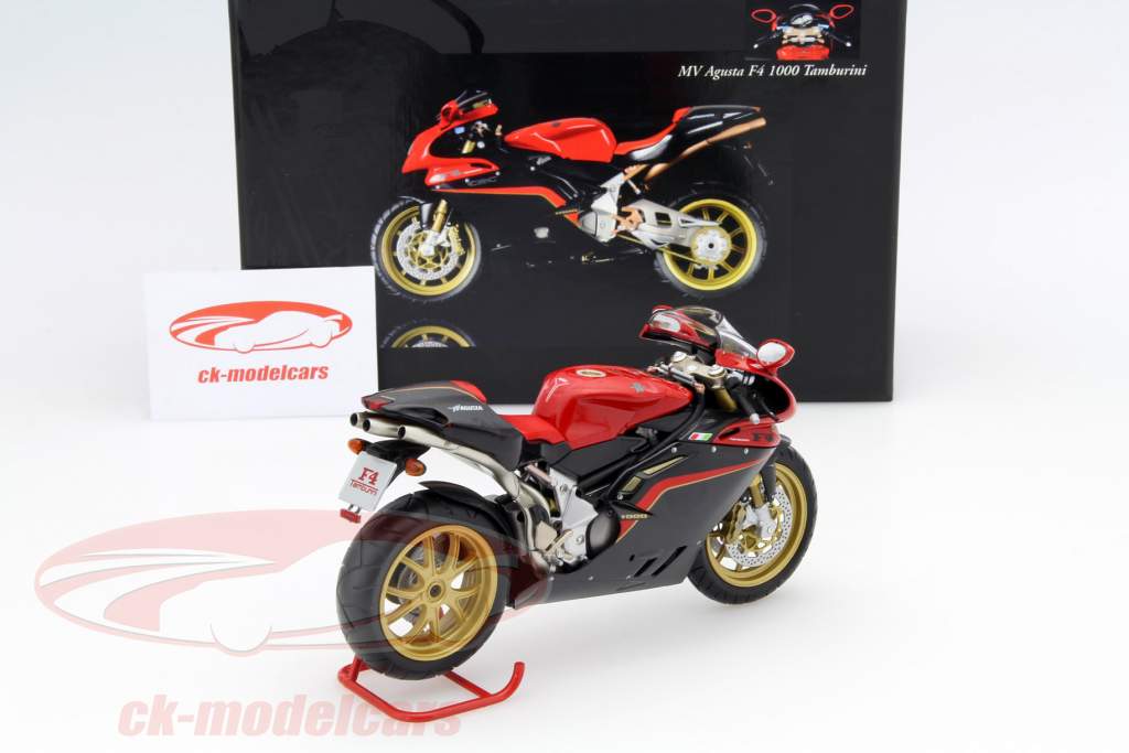 MV Agusta F4 1000 Tamburini año 2005 negro / rojo 1:12 Minichamps