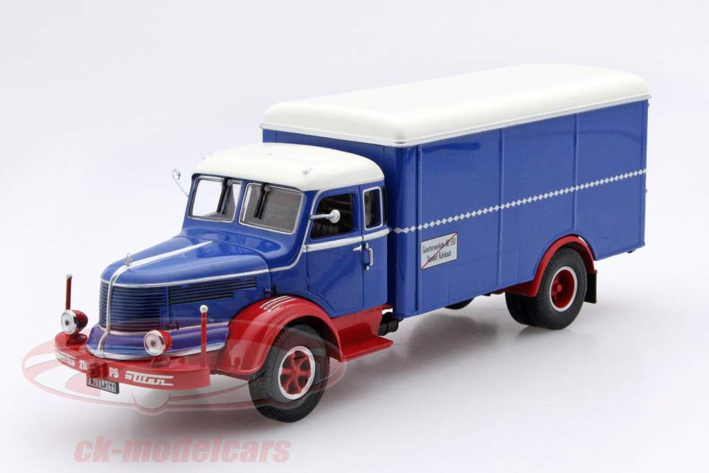 Krupp Titan van blå / rød 1:43 Minichamps