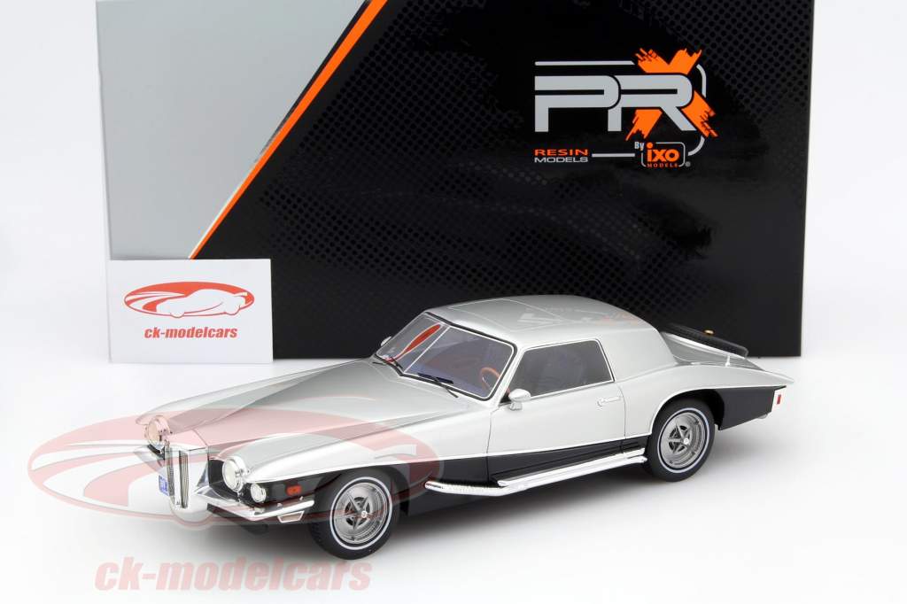 Stutz Blackhawk Convertible 年 1971 銀 / ブラック 1:18 Premium X