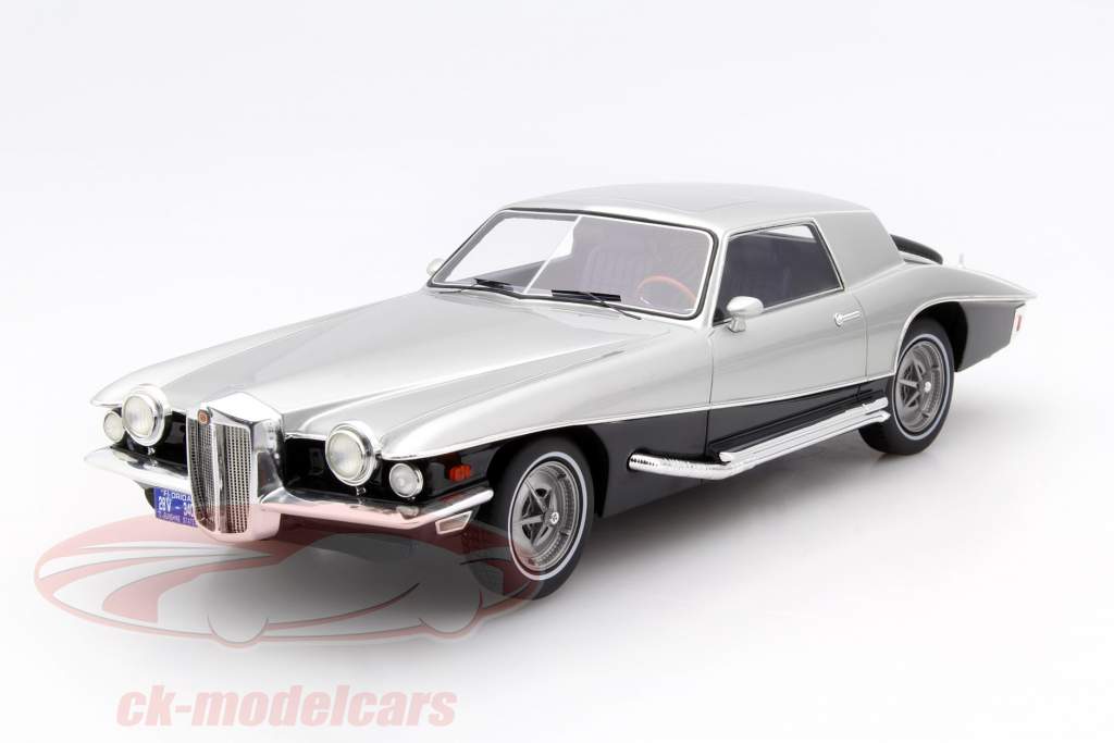 Stutz Blackhawk Convertible 年 1971 銀 / ブラック 1:18 Premium X