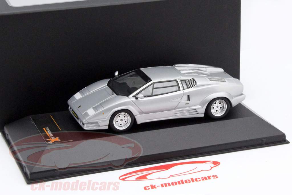 Lamborghini Countach 25th Anniversary 1989 silber metallic 1:43 Premium X