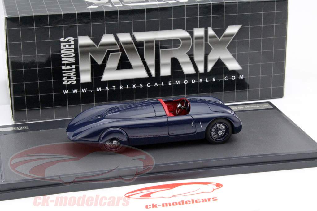 Alfa Romeo 6C 2300 Aerodinamica año 1934 azul 1:43 Matrix